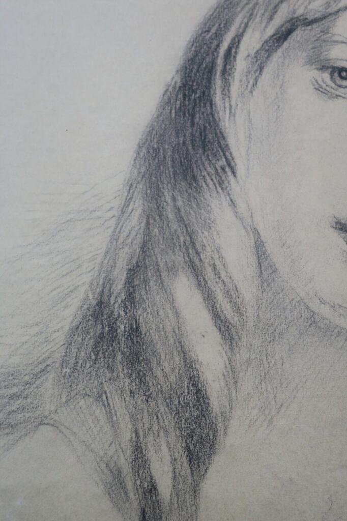 femme époque romantique Dessin, 30 x 41 cm