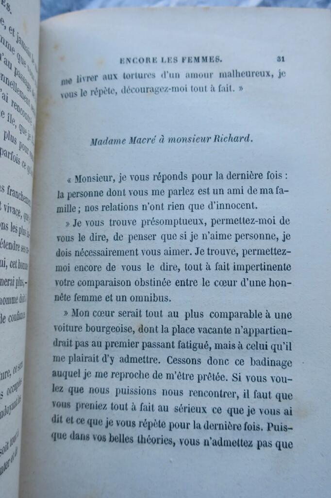 Femme Karr Alphonse Encore les femmes 1858