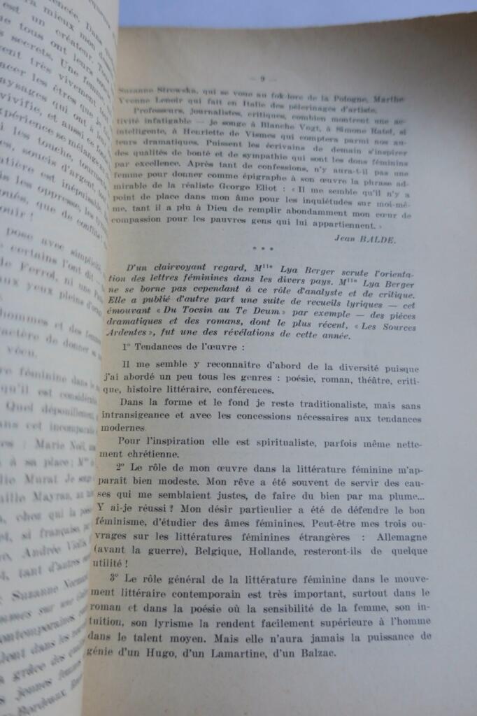 Women's Literature Anthology 1931