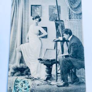 Femme modèle peintre 1905