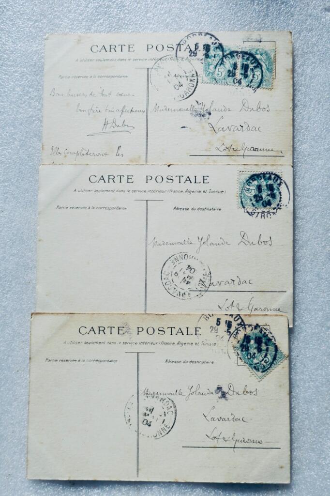 Femmes BELLE EPOQUE 3 CPA 1904