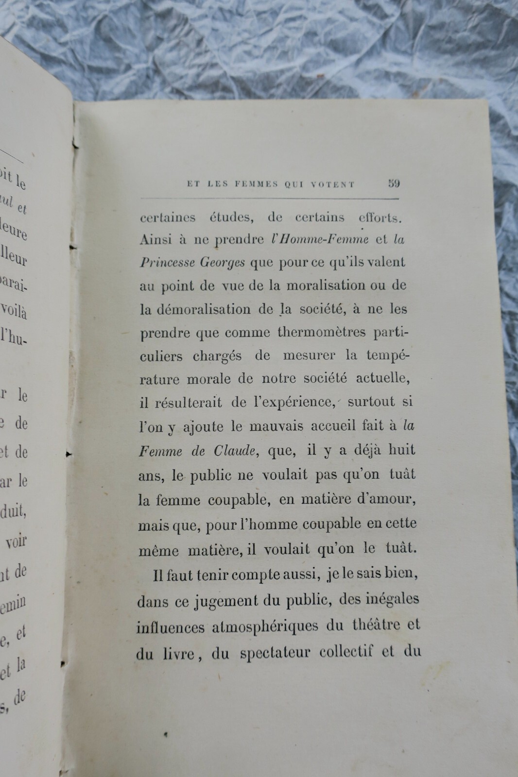 Frauen, die töten, und Frauen, die wählen 1880 DUMAS (Alexandre fils)