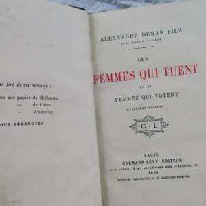 femmes qui tuent et les femmes qui votent 1880 DUMAS (Alexandre, Fils)