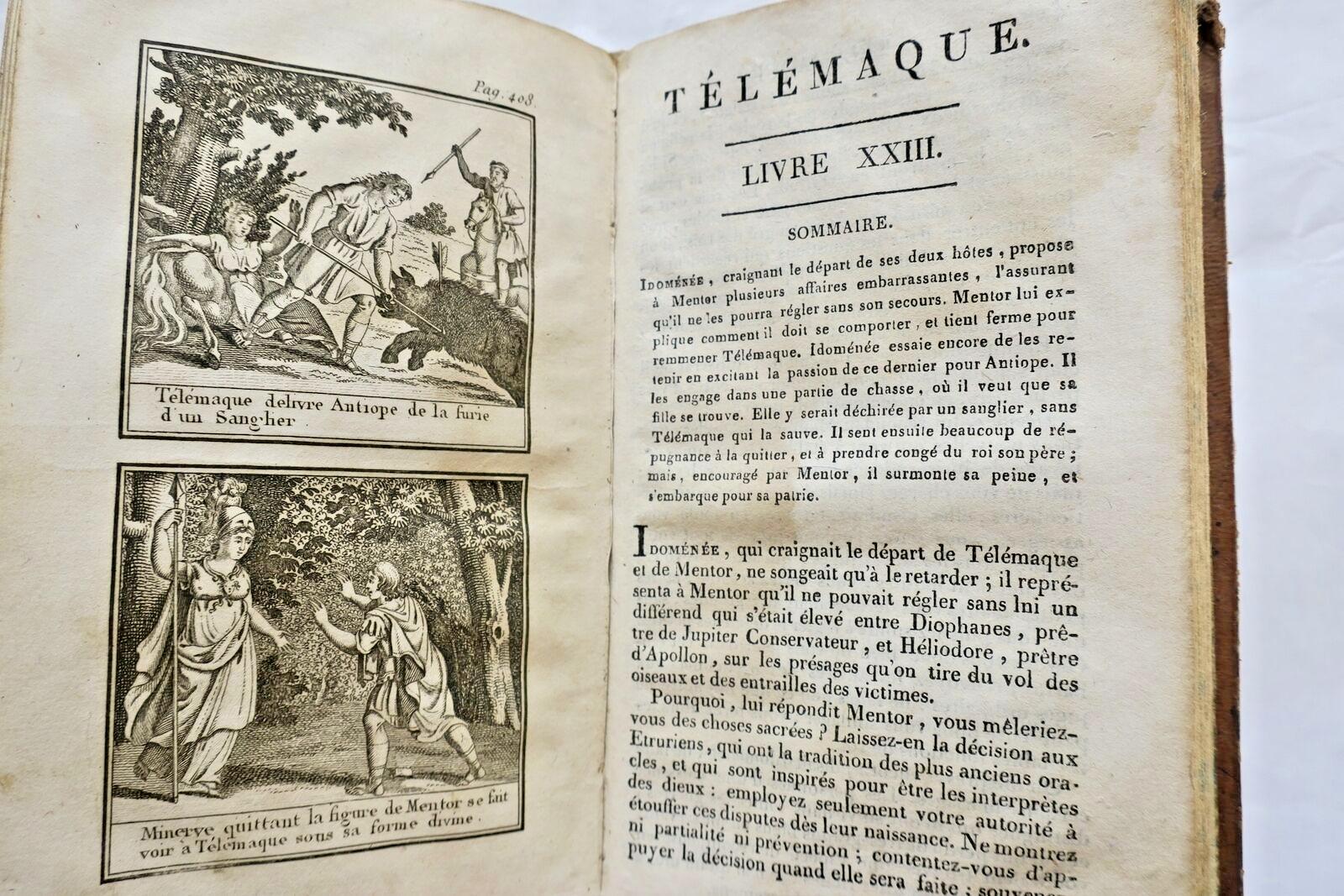 Telemachus adventures - rare leather binding - Image 3