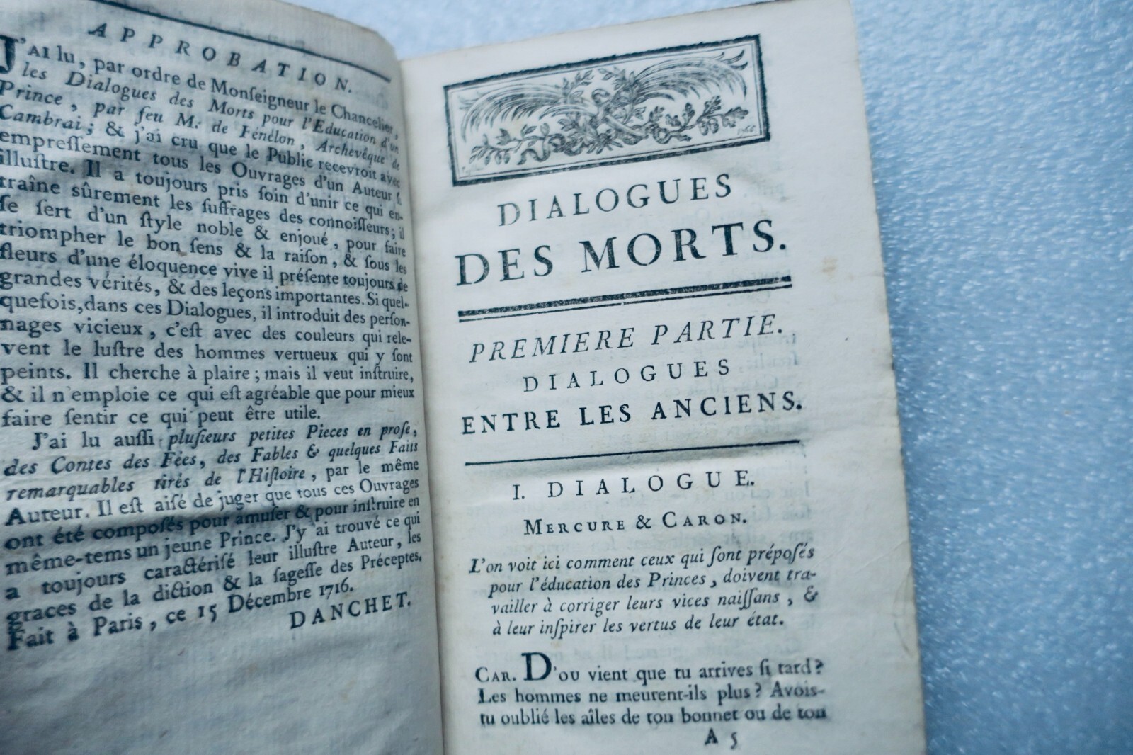 FENELONの王子のための対話<span class="lla-card-orig-wrap"><span class="lla-card-orig">❦ FENELON. Dialogues des Morts..composés pour l’éducation d’un prince 1783</span></span> - La Librairie Antique