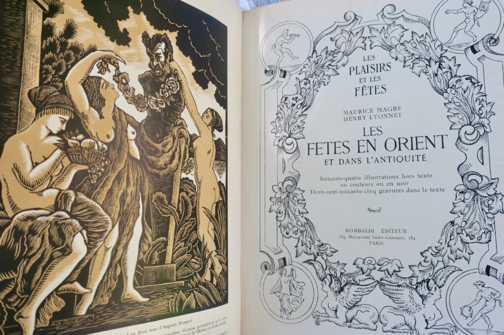 Fêtes en Orient et dans l’Antiquité. ROMBALDI 1929