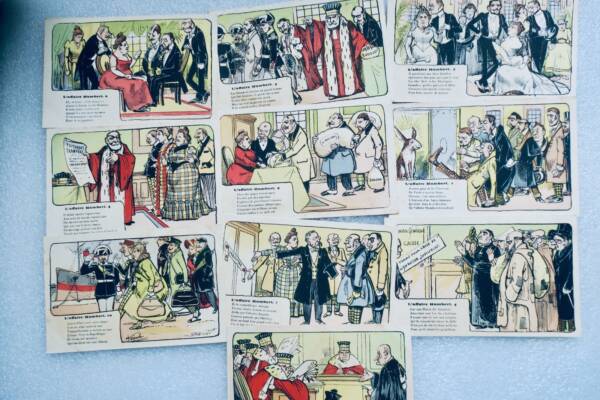 finance héritage Affaire Humbert 10 cartes-postales