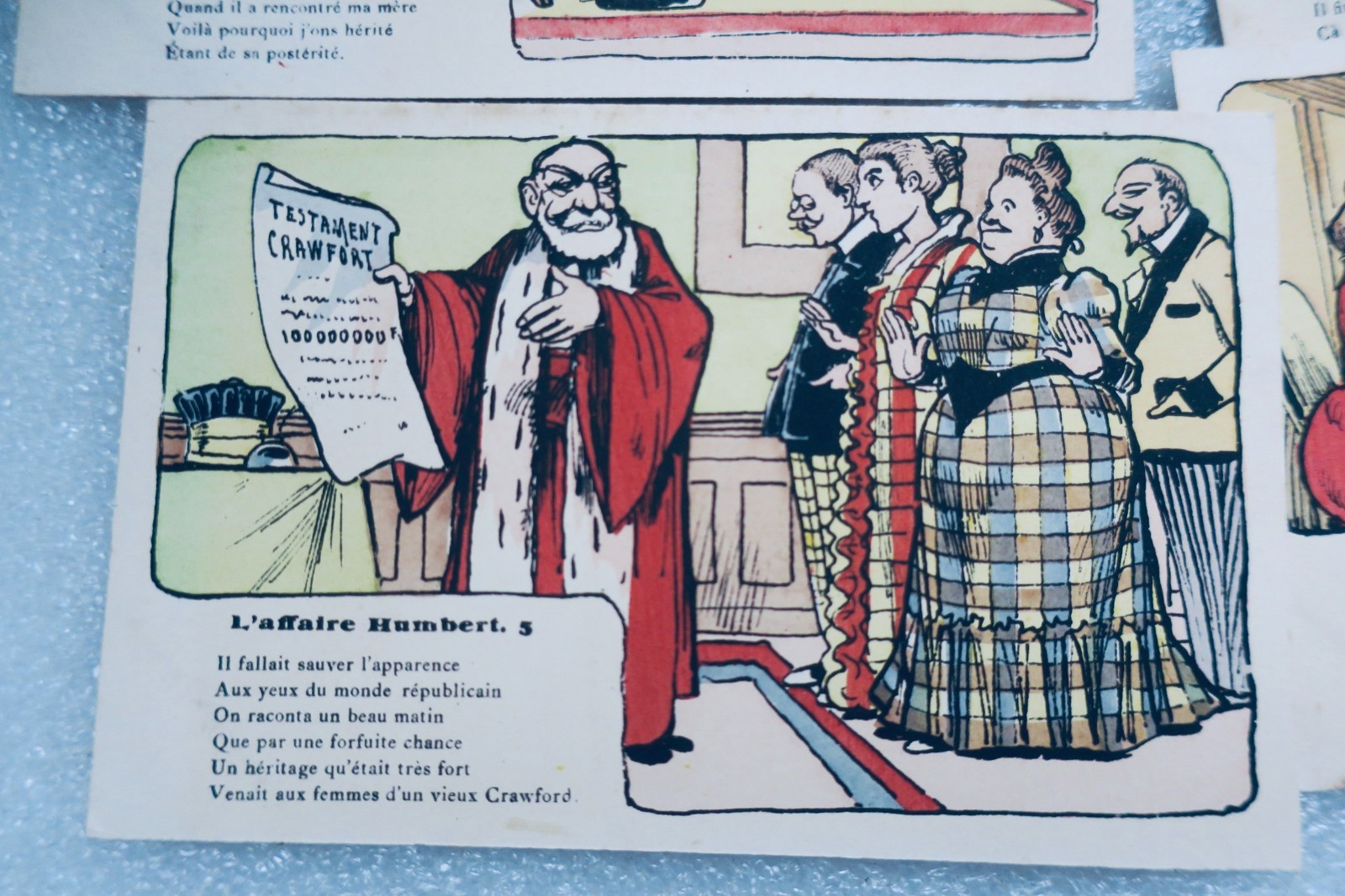 finance héritage Affaire Humbert 10 cartes-postales - La Librairie Antique