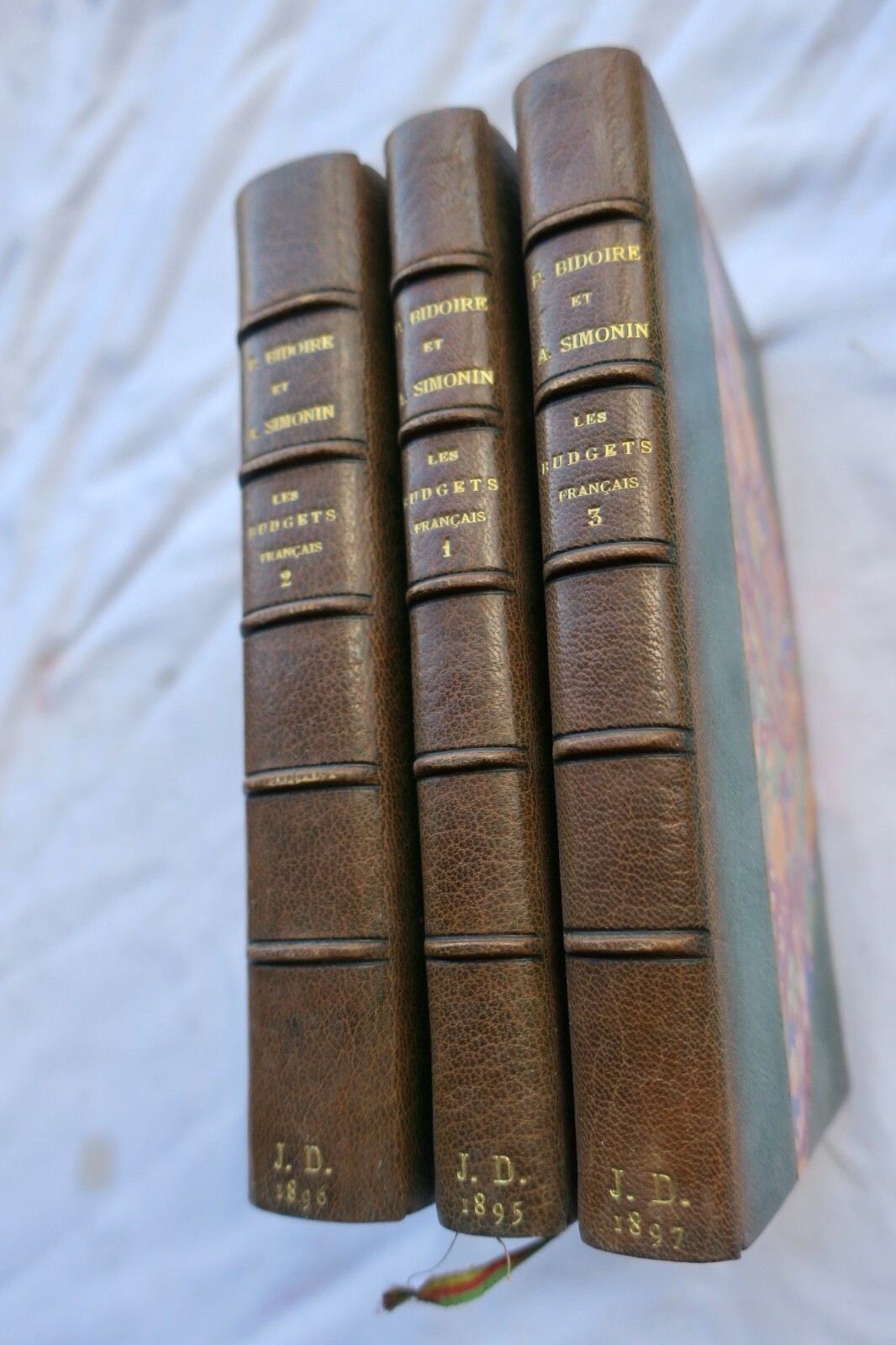 FINANCE Législation financière. Les budgets français Bidoire + envoi 1897 – Image 3