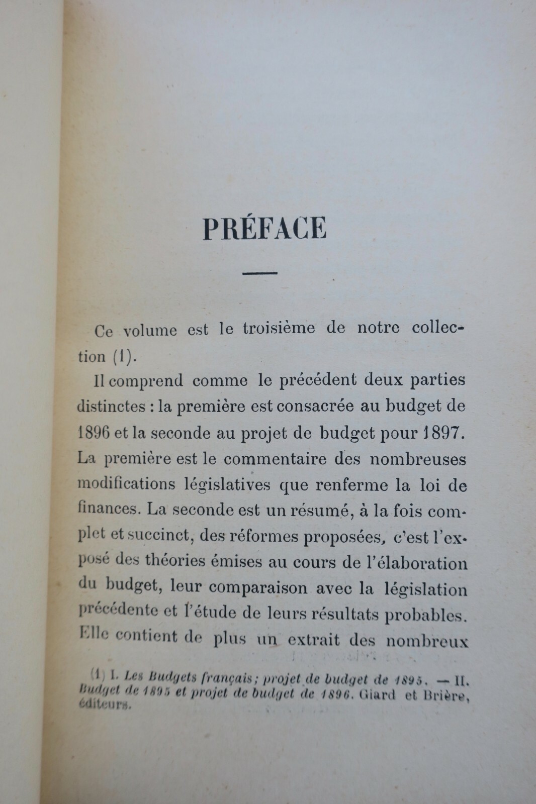 FINANCE Législation financière. Les budgets français Bidoire + envoi 1897 – Image 6