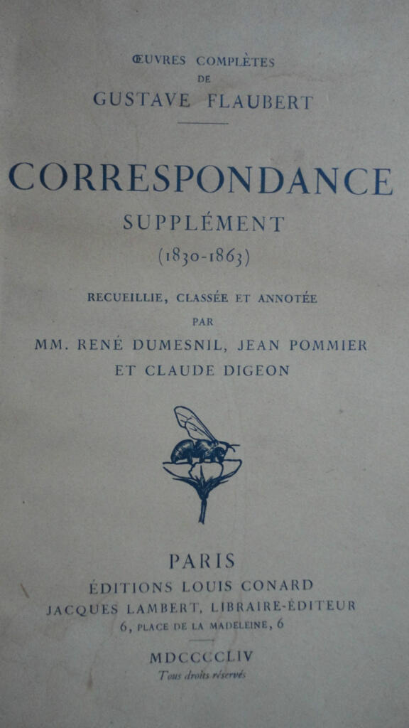 Correspondence of Gustave Flaubert