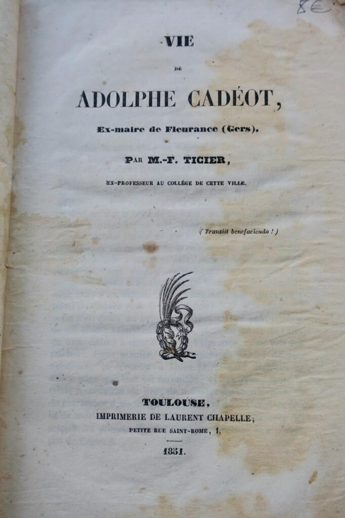 Biografie des ehemaligen Bürgermeisters Adolphe Cadéot