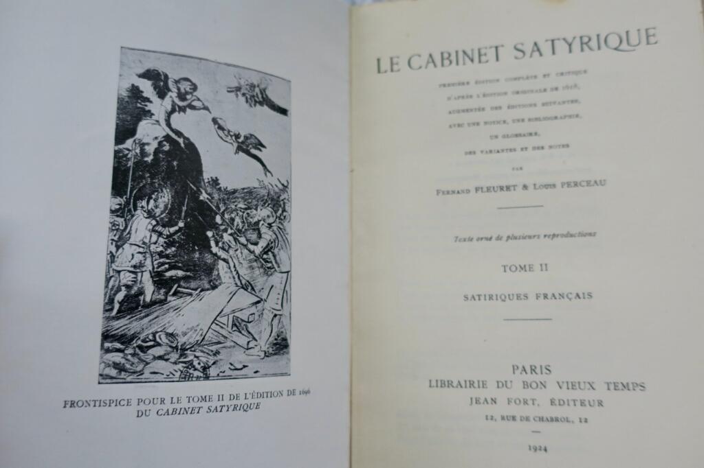 FLEURET Fernand et PERCEAU Louis Le cabinet satyrique