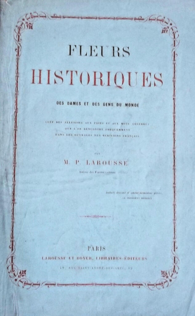 Historical Flowers: Guide to Literary Allusions