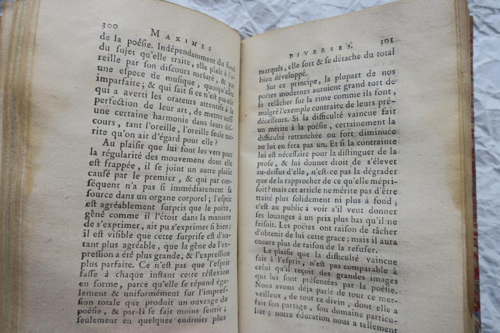 Fontenelle. ESPRIT, MAXIMES ET PRINCIPES de Fontenelle 1788