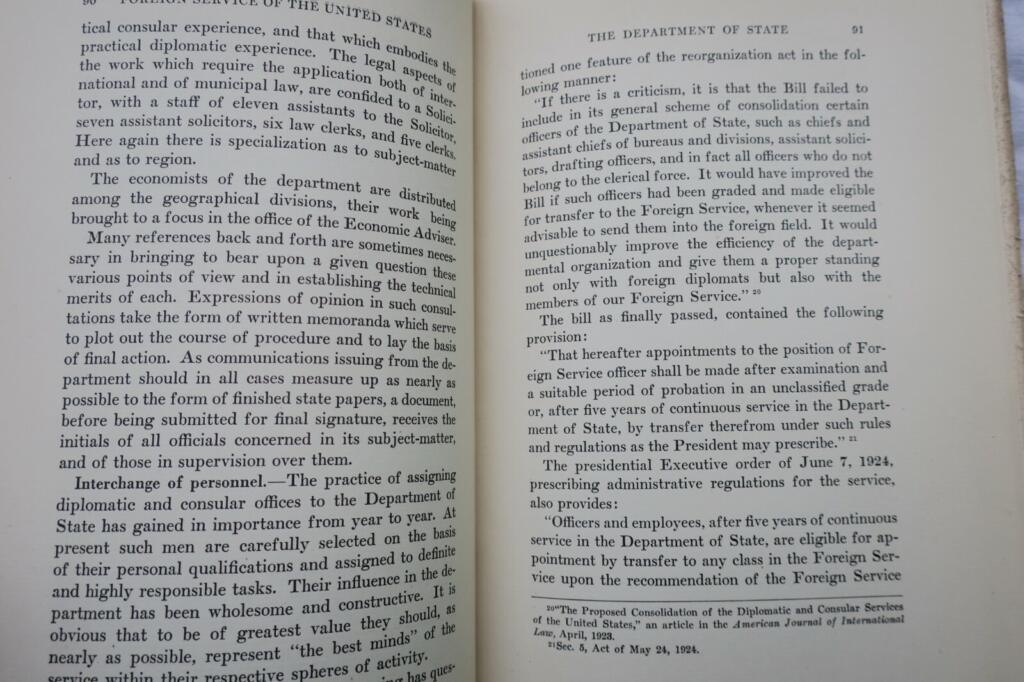 Foreign Service of the United States 1925