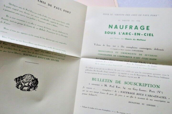 Lieder des Unglücks und Gesänge des Glücks - Signiert