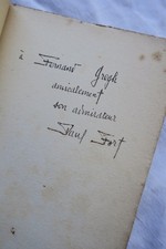 Französische Balladen-Sammlung mit Widmung