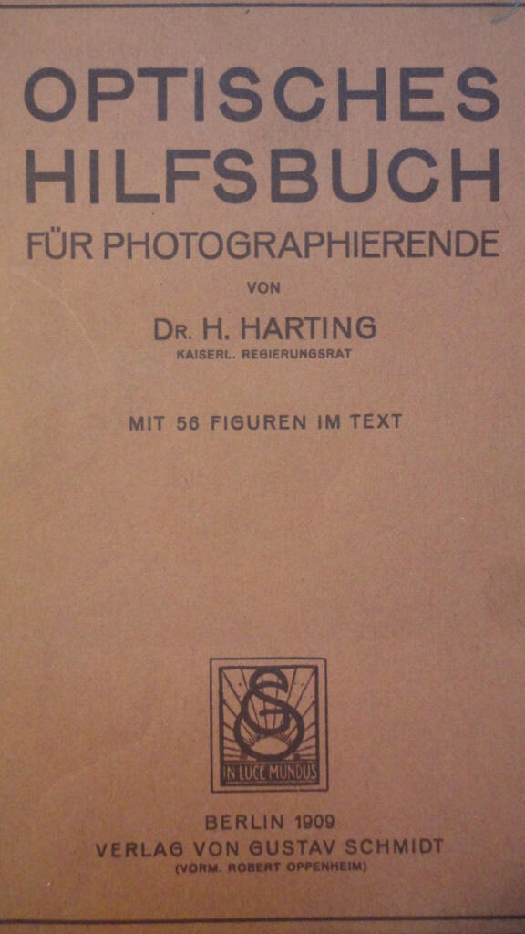 FOTO PHOTO Optical Handbook for Photographers 56 Figures in the Text. 1909