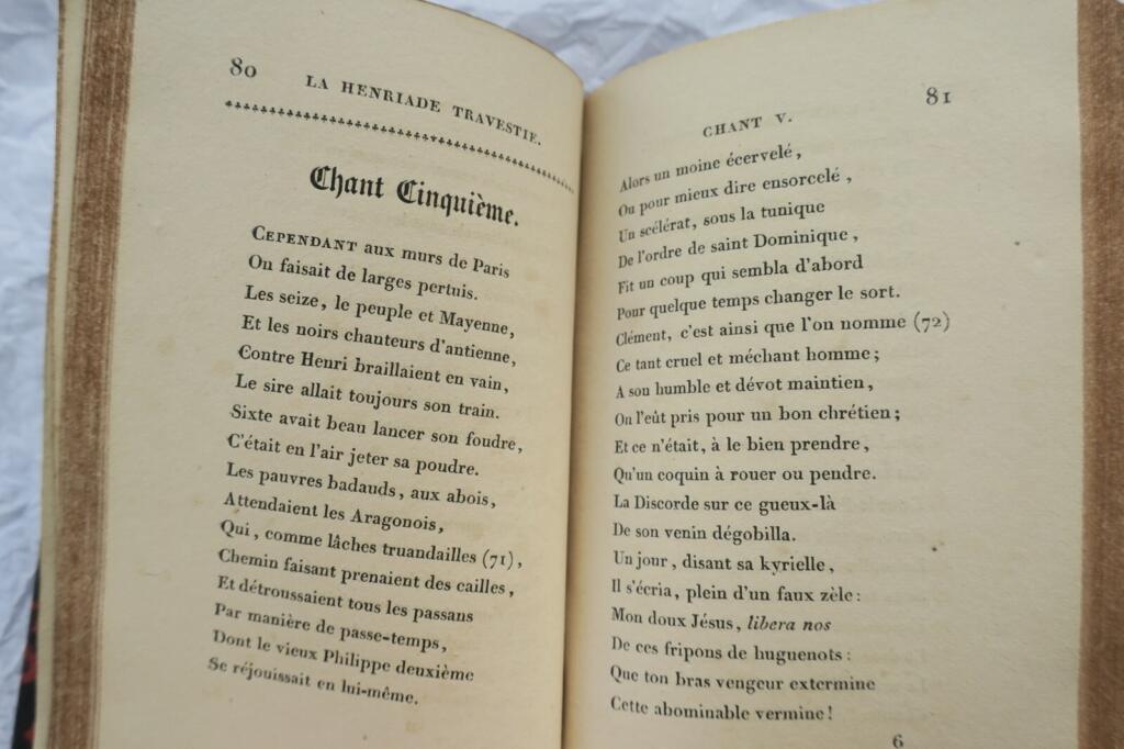 FOUGERET DE MONGERON LA HENRIADE TRAVESTI 1825