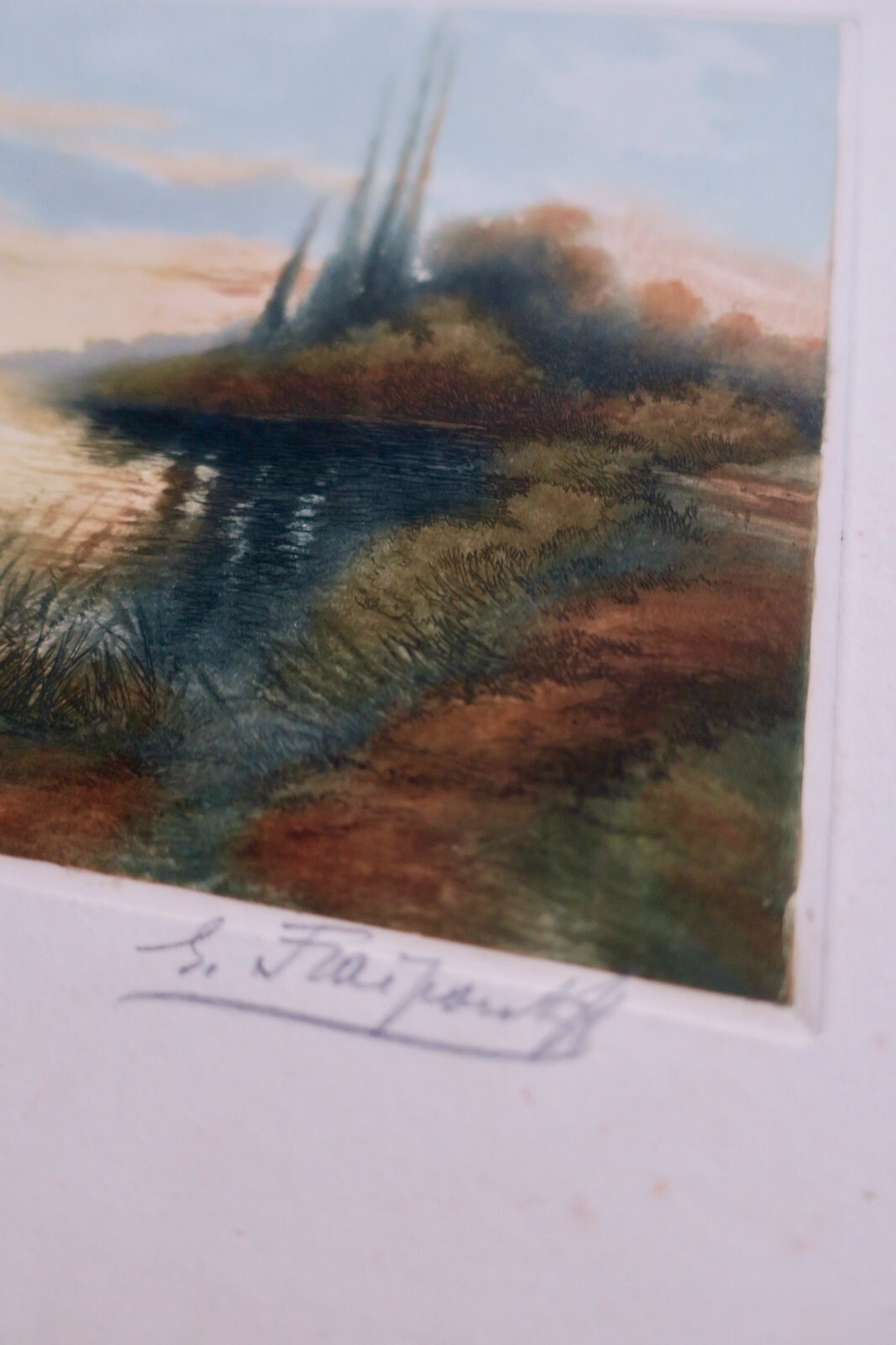 FRAIPONT Gustave AQUARELLE 16,5 x 25 cm. – Image 6