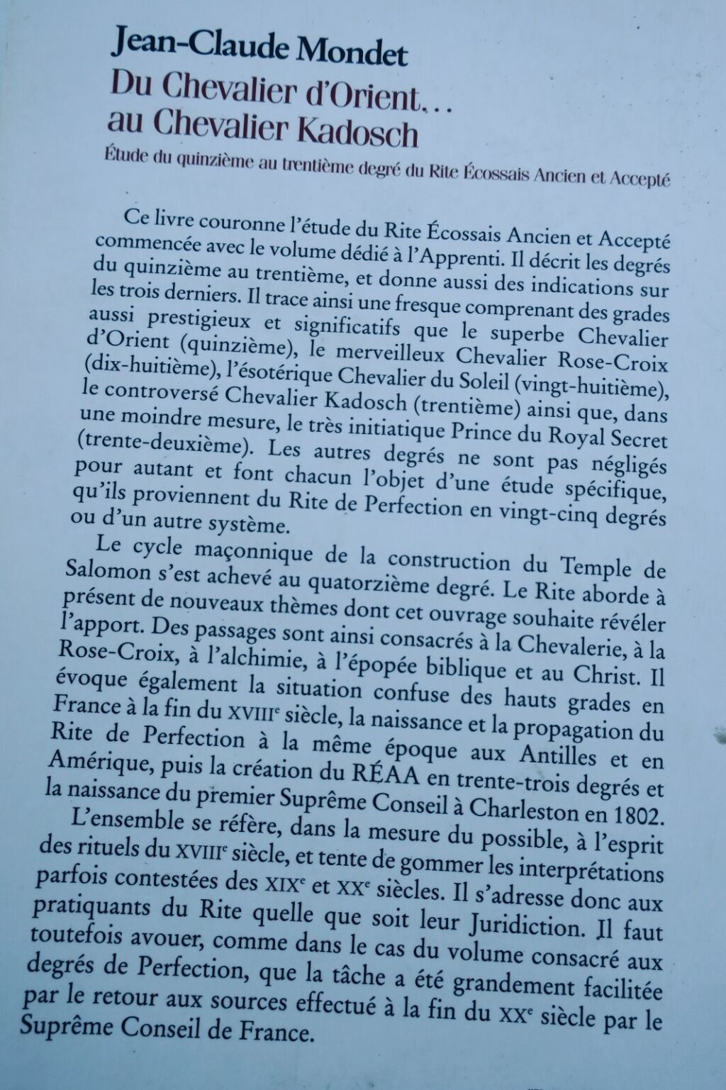 Erforschung der Grade des Schottischen Ritus
