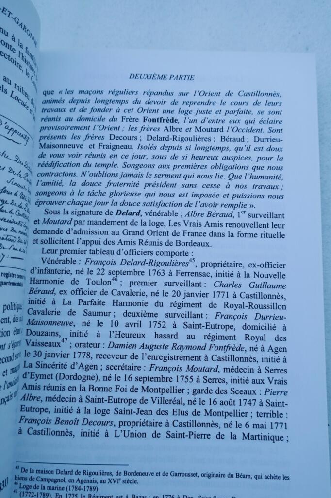 Freemasonry in Lot-et-Garonne, 1759-1940