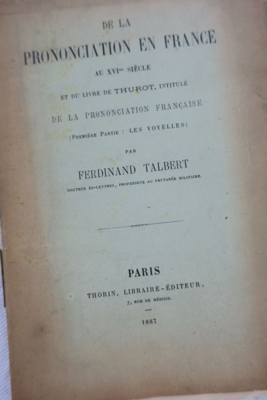 Französische Aussprache im 16. Jahrhundert