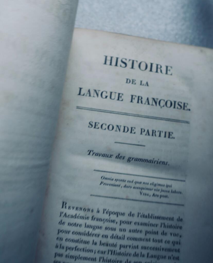 Français Henry Histoire de La Langue Francoise 1812