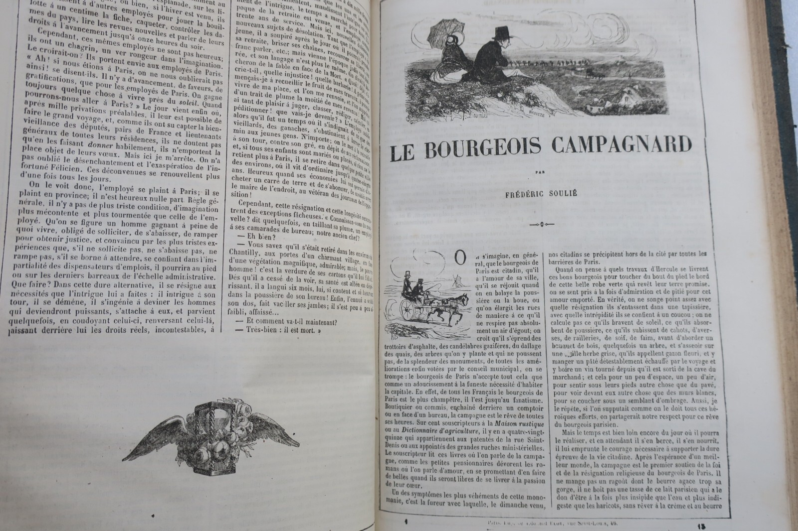 Français peints par eux-même. Textes de Balzac, Nodier, Pétrus Borel, Arago 1861 – Image 11