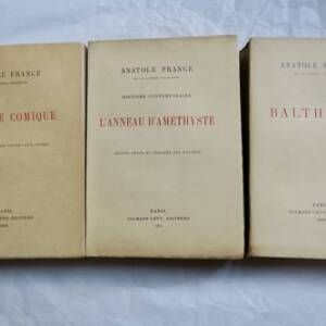 FRANCE Anatole ex. sur vélin du Marais Balthasar. L'anneau d'Améthyste. Hist..