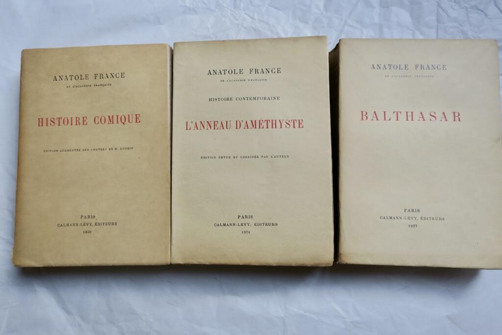 FRANCE Anatole ex. sur vélin du Marais Balthasar. L’anneau d’Améthyste. Hist..