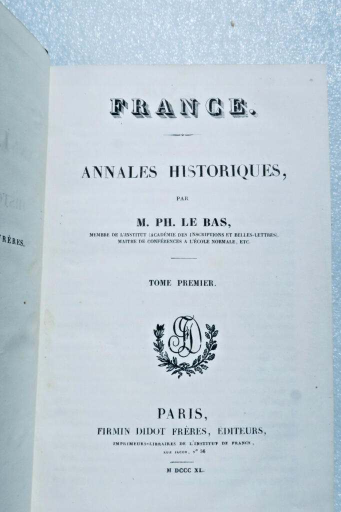 Französische historische Annalen, 1840