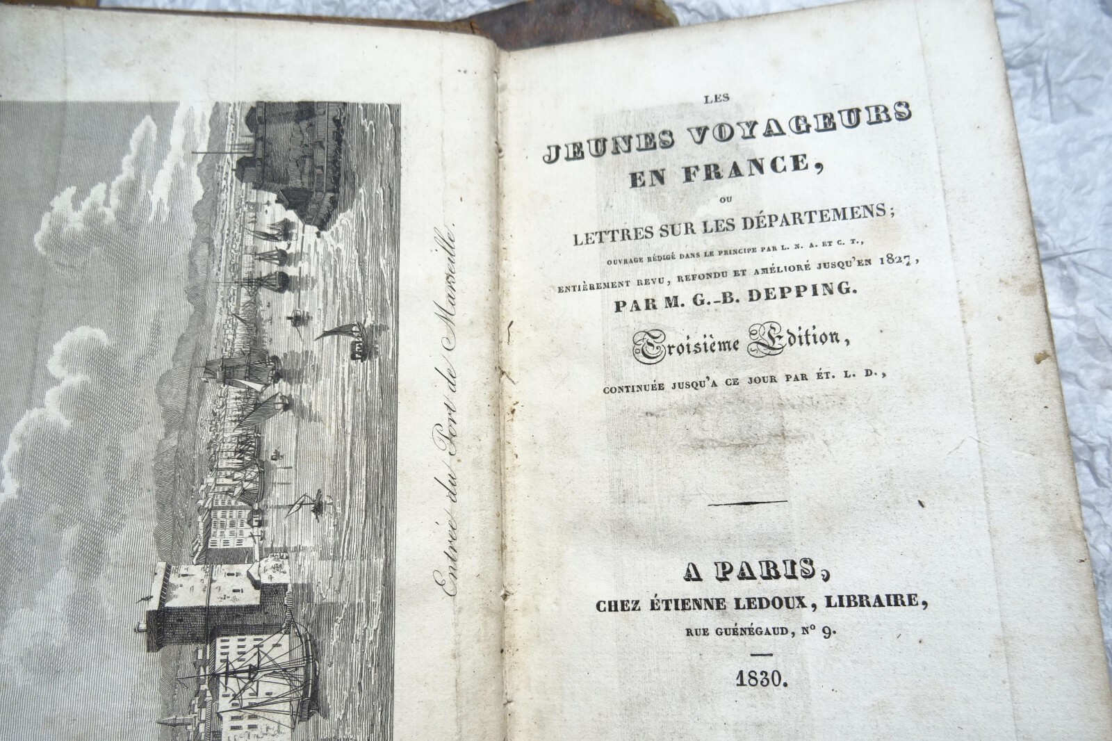FRANCE DEPPING Les jeunes voyageurs en France 1830 - La Librairie Antique