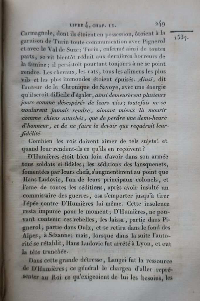 Historischer Bericht über François Premier