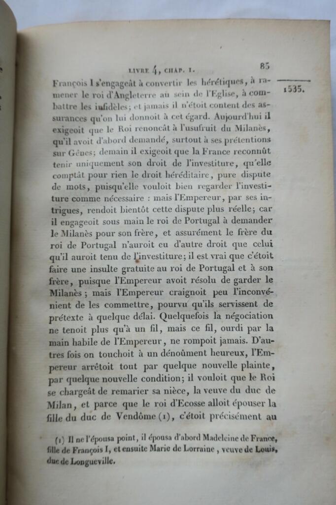 Historischer Bericht über François Premier