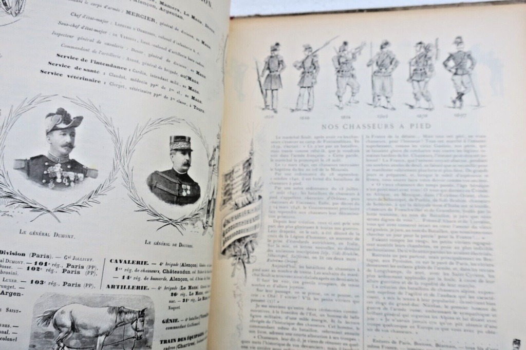 French Army Yearbook with Signature