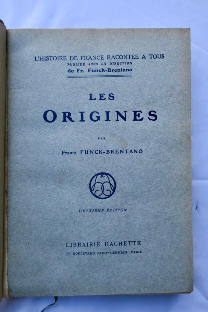 FUNCK-BRENTANO LES ORIGINES