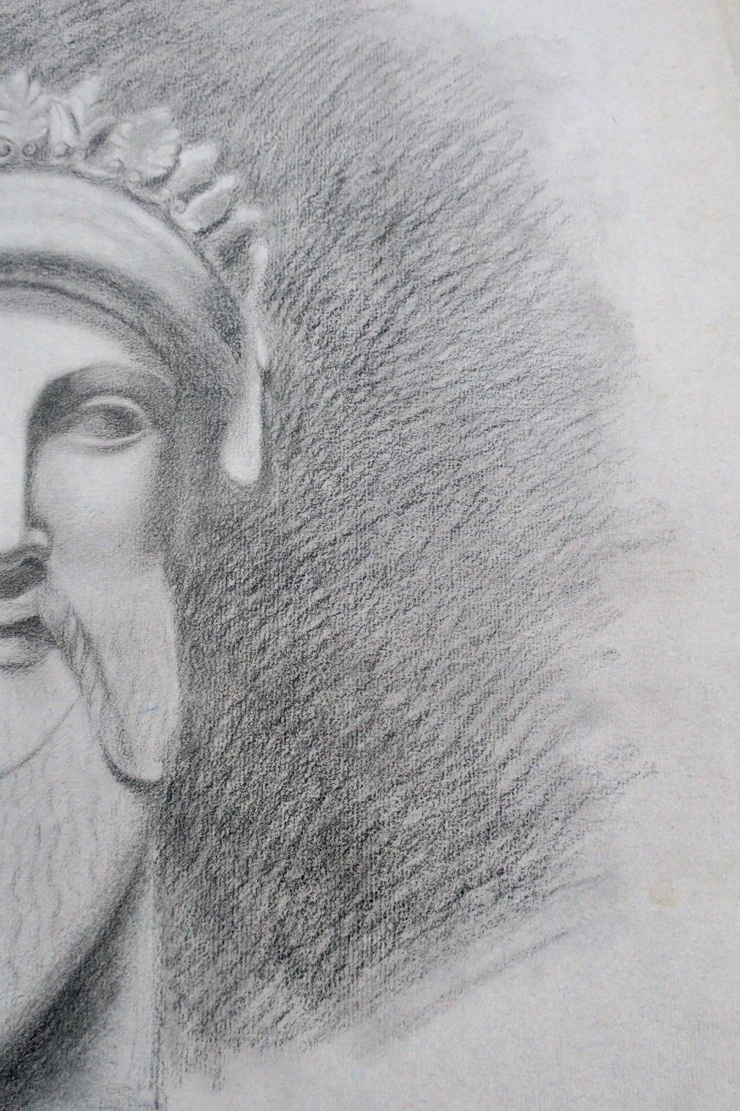 Originale Kohlezeichnung auf Velinpapier - Image 3