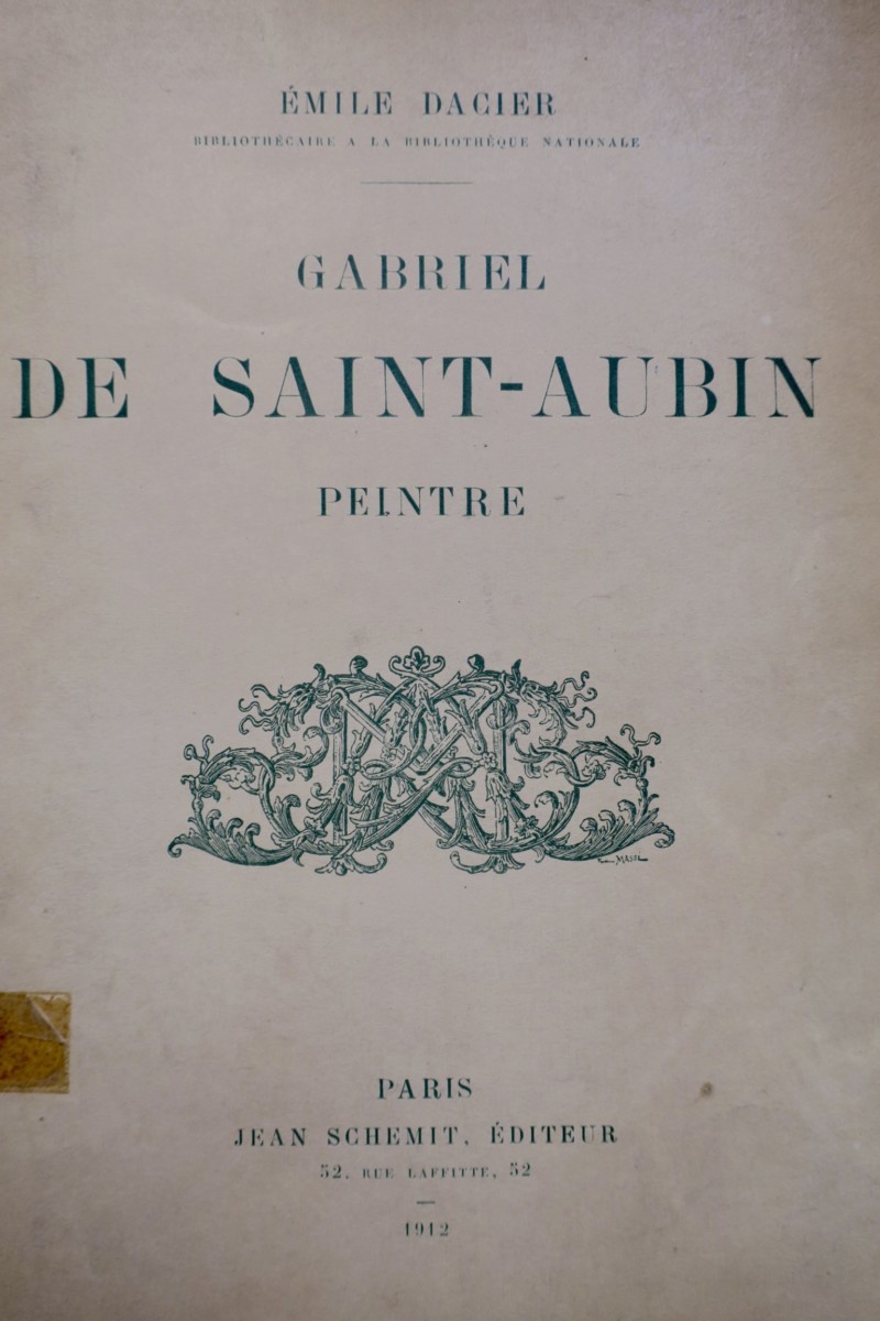 Gabriel de Saint-Aubin, painter. 1912