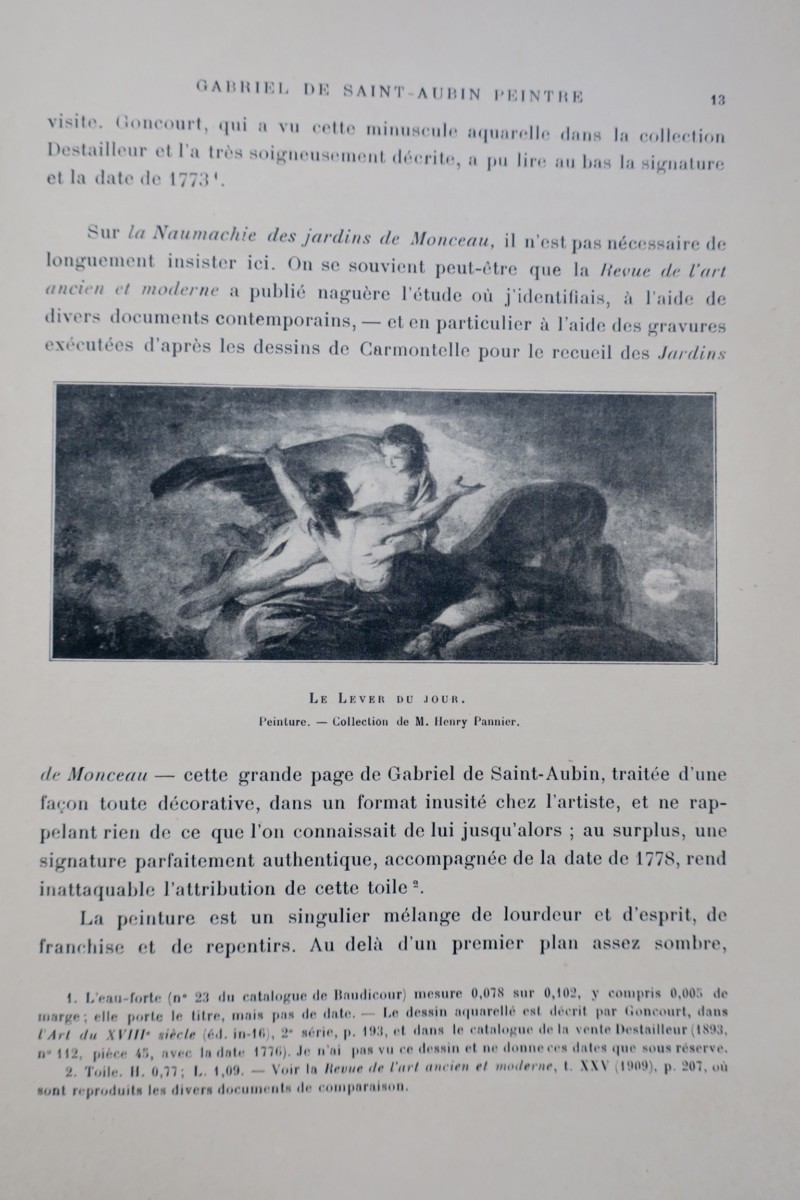 Gabriel de Saint-Aubin, painter. 1912