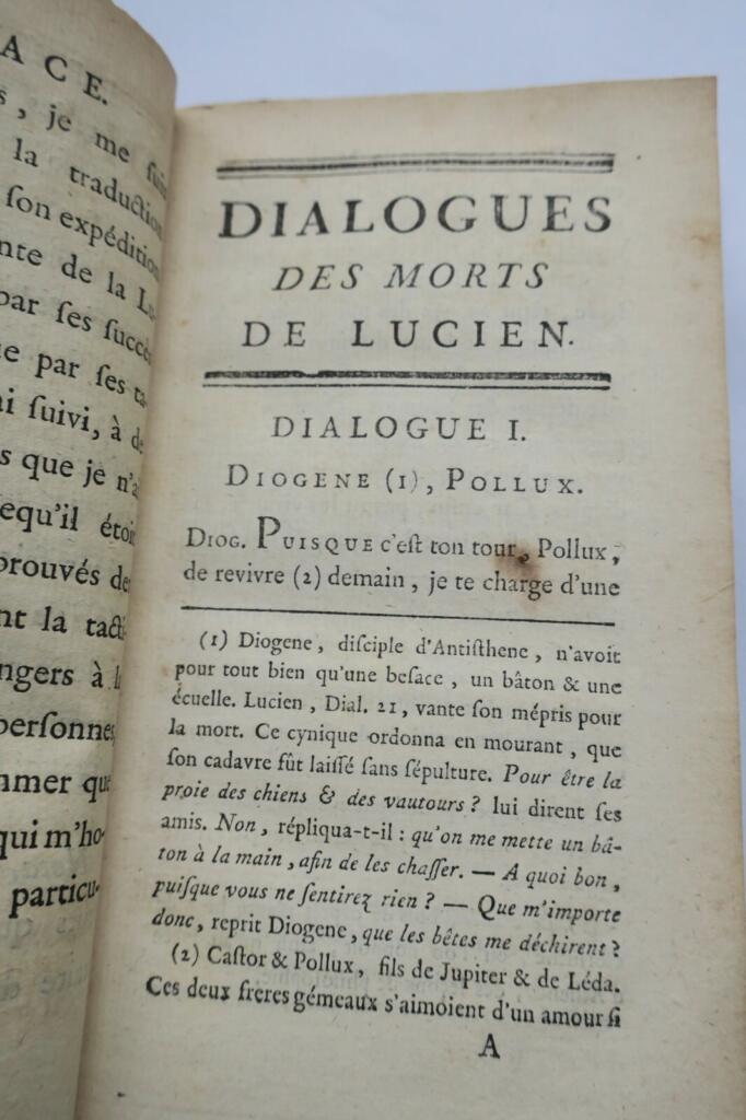 Gail extraits de Lucien et de Xénophon 1786 + dédiace