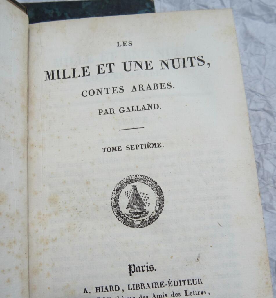 GALLAND LES MILLE ET UNE NUITS 1832