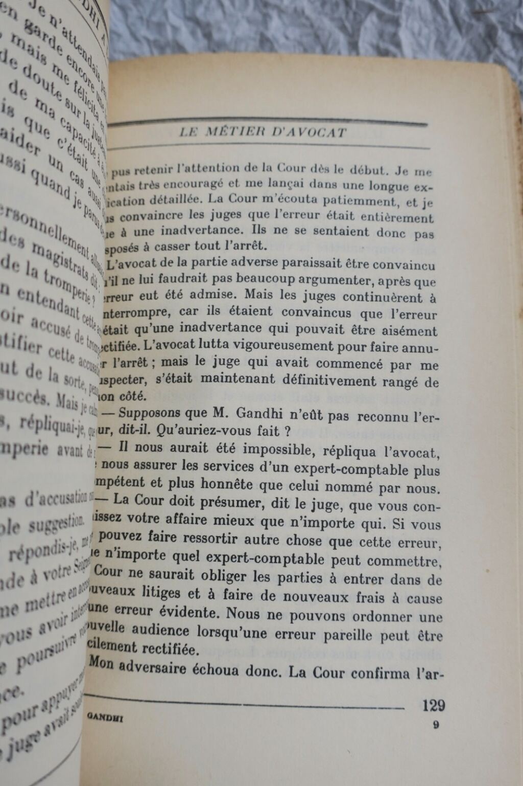 Gandhi à l&rsquo;oeuvre suite de sa vie écrite par lui-même 1934