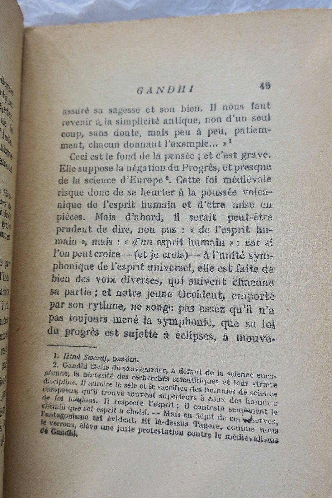 Gandhi écrite par lui-même Pr. de Romain Rolland + Mahatma Gandhi – Image 8