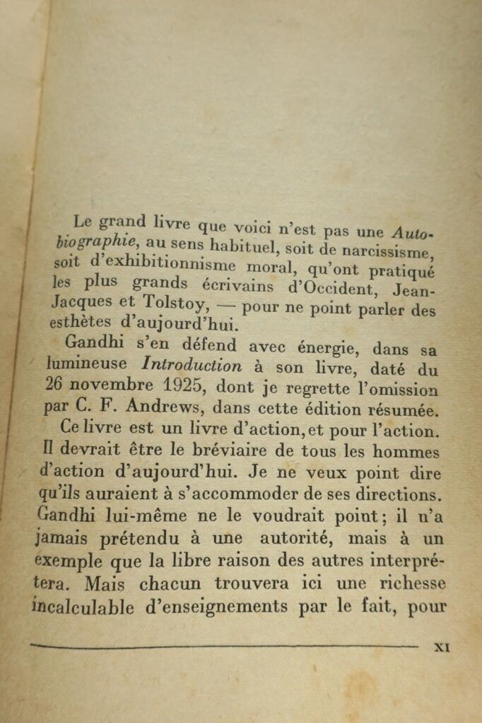 Autobiografie von Gandhi mit Vorwort