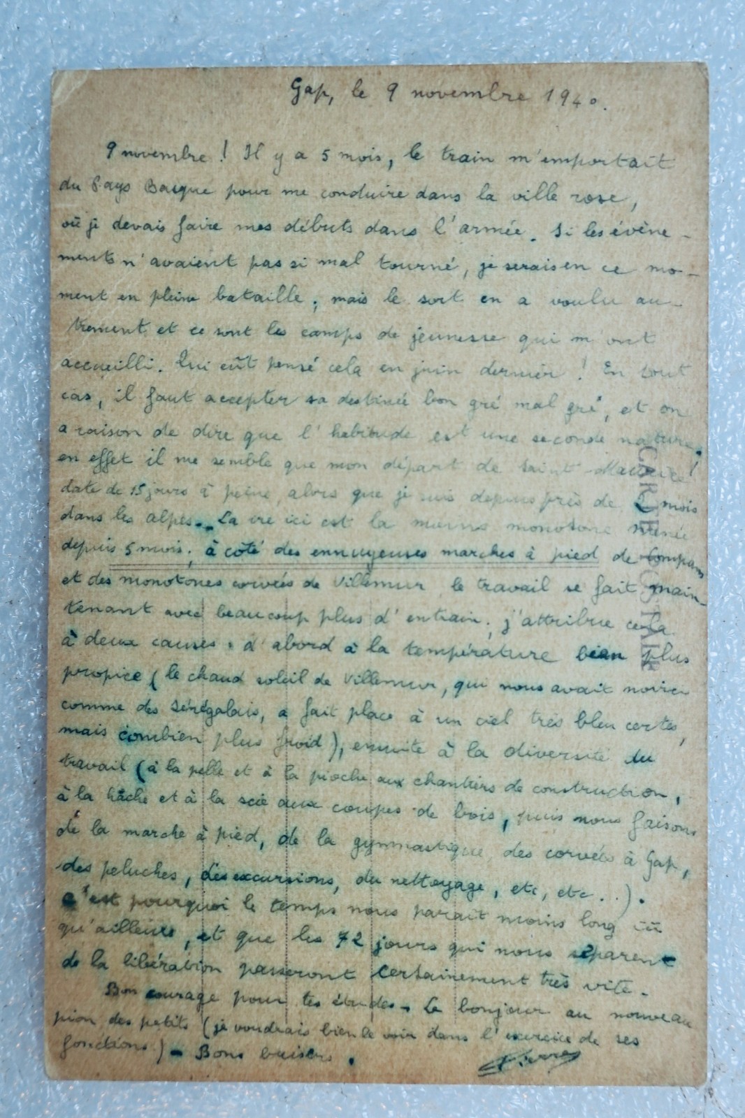 GAP square de la place St Arnoux écrit en 1940 - La Librairie Antique
