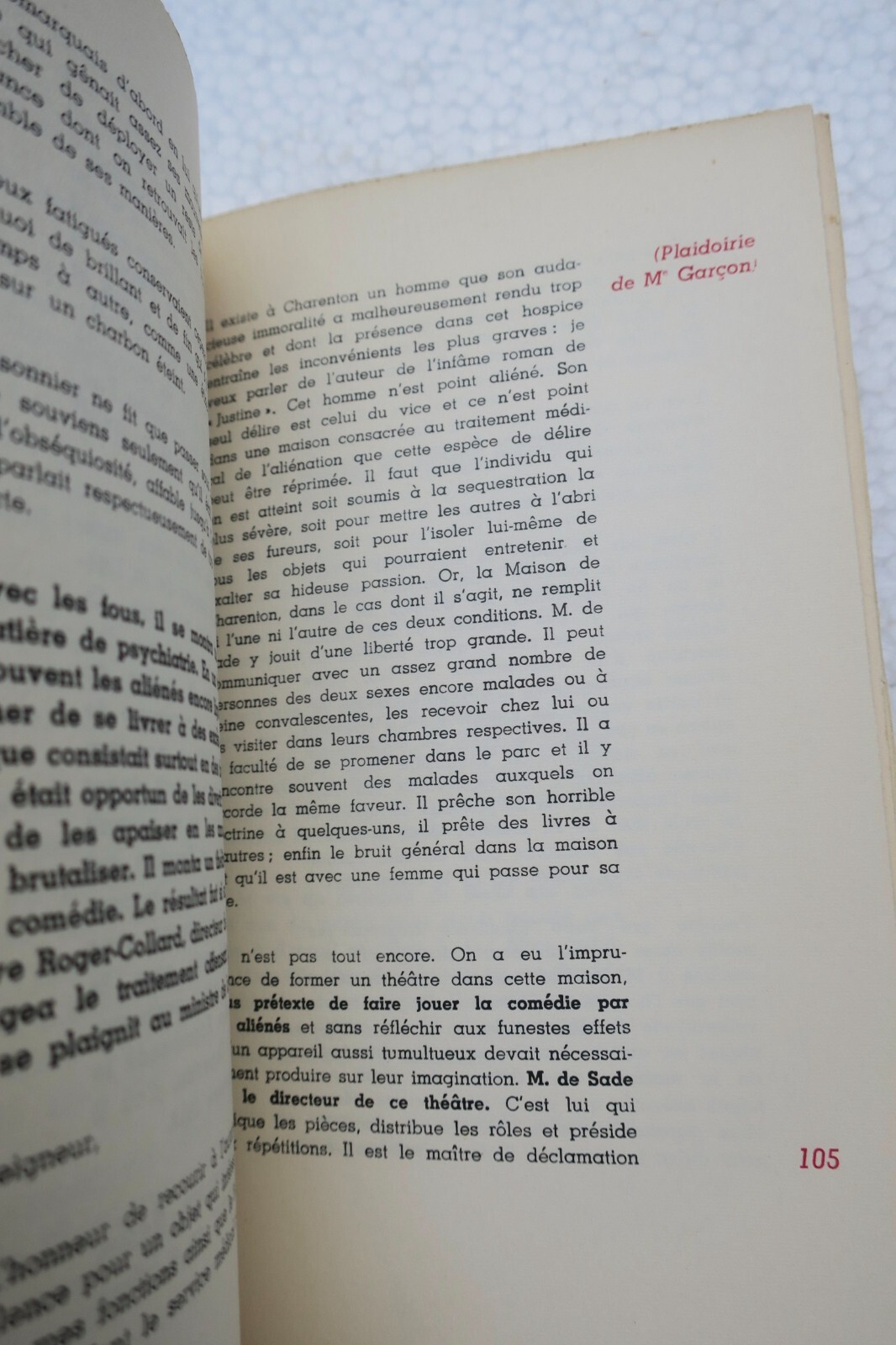 Garçon, Maurice L'Affaire Sade : Compte rendu exact du procès intenté par le... – Image 3