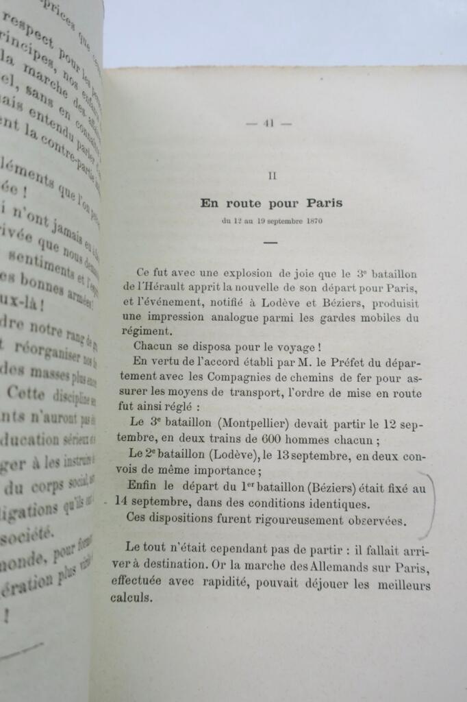 Mobile Garde von Hérault während der Belagerung von Paris