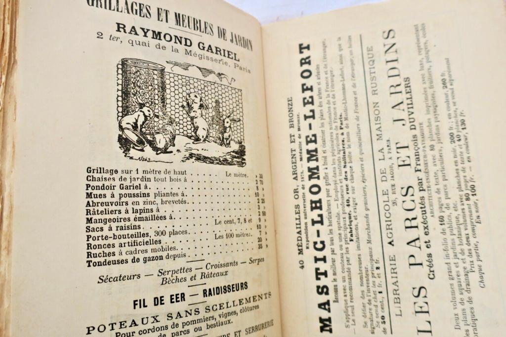 Gartenalmanach von 1889